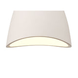 Versatile White Gypsum Pendant Light, E27 Socket