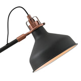 Sleek Adjustable Table Lamp with Dual-Tone Finish in Black, Copper, and White