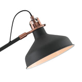 Artisan Adjustable Floor Lamp, E27, Sand Black and Copper Finish