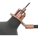 Modern Adjustable Wall Sconce Lamp, 1 x E27, Black/Copper/White Finish