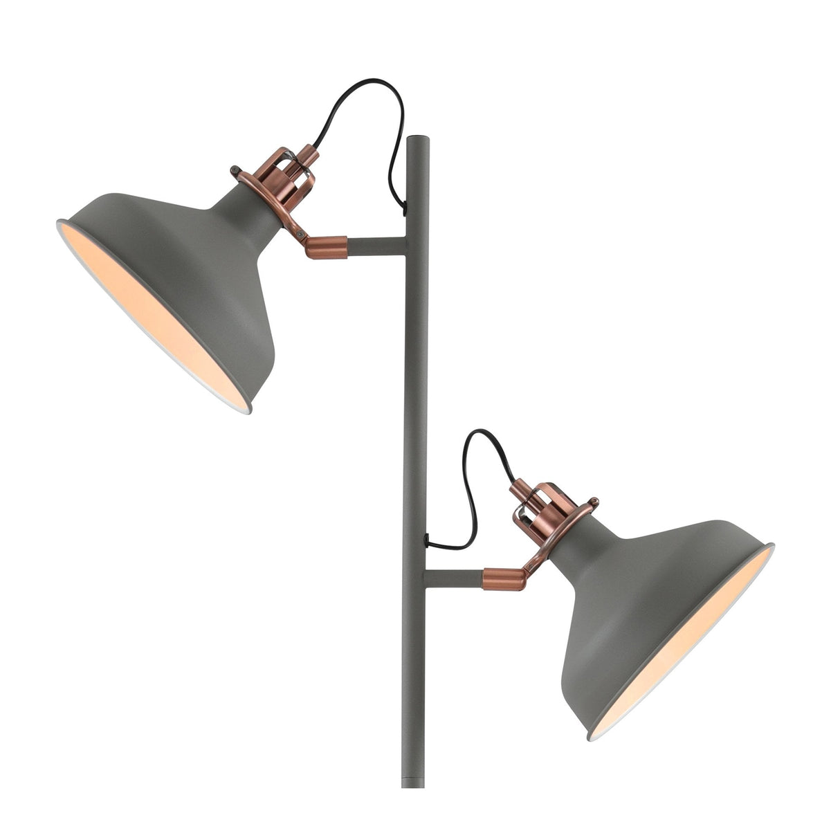 Chic Duo-Tone Floor Lamp with Foot Switch Control