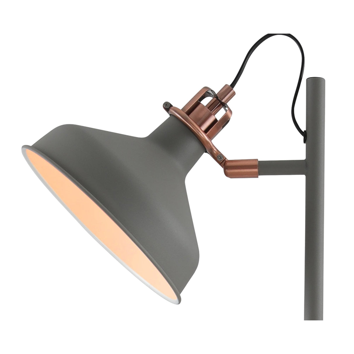 Chic Duo-Tone Floor Lamp with Foot Switch Control