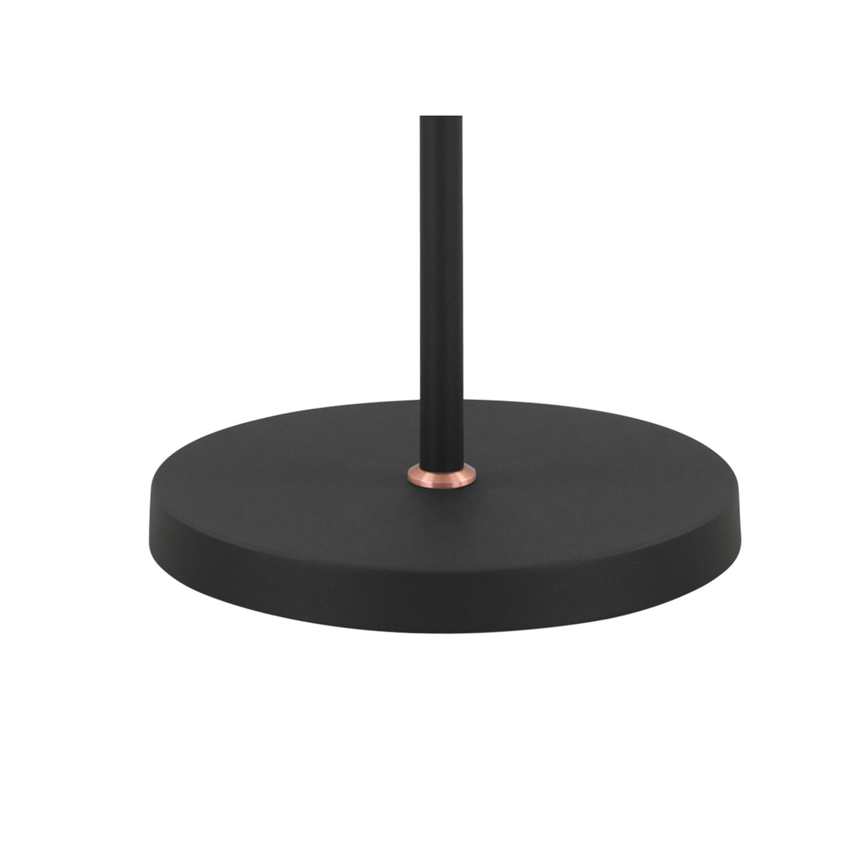 Modern Floor Lamp with Dual E27 Sockets in Sand Black and Copper Accents