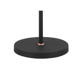 Modern Floor Lamp with Dual E27 Sockets in Sand Black and Copper Accents