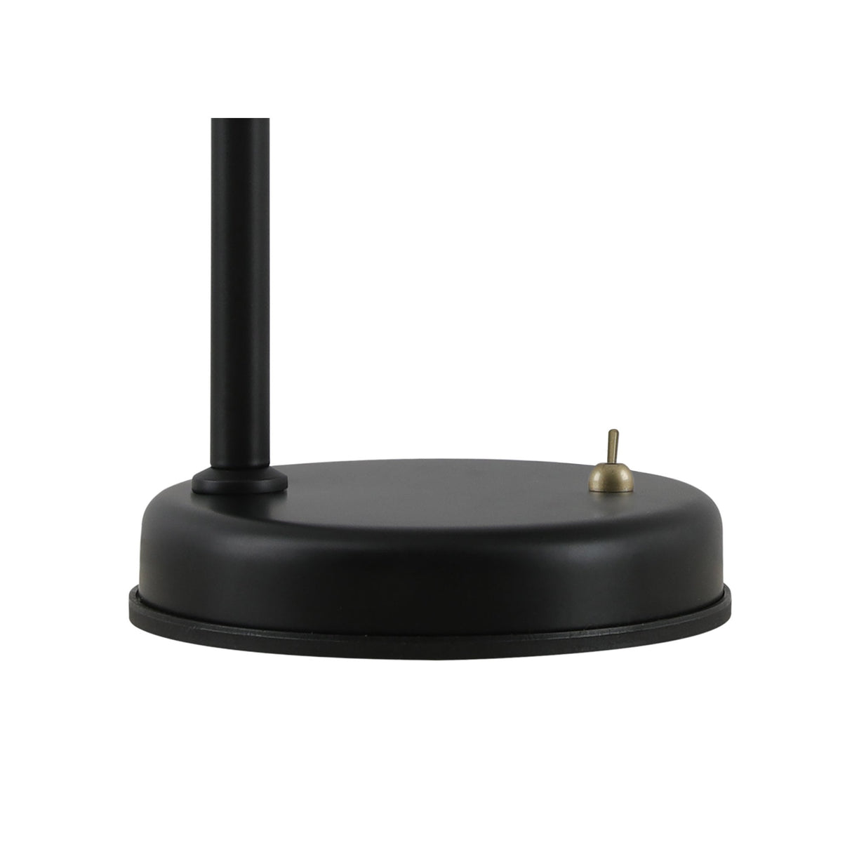 Modern Elegance Adjustable Table Lamp in Matt Black and Antique Brass