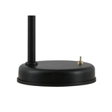 Modern Elegance Adjustable Table Lamp in Matt Black and Antique Brass