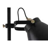 Elegant Adjustable Floor Lamp with Black and Brass Accents