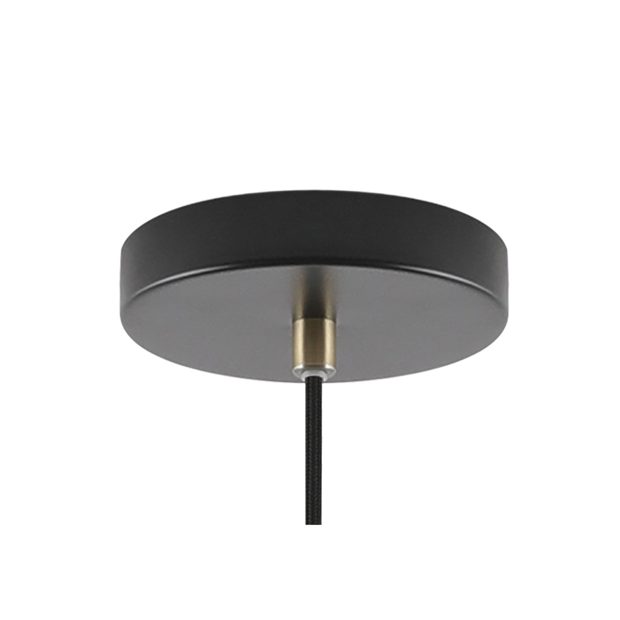 Compact Pendant Light, E27 Socket, Black/Brass/Khaki Finish