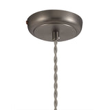 Elegant Antique Silver and Copper Pendant with Adjustable Drop