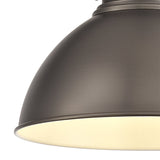 Elegant Antique Silver and Copper Pendant with Adjustable Drop