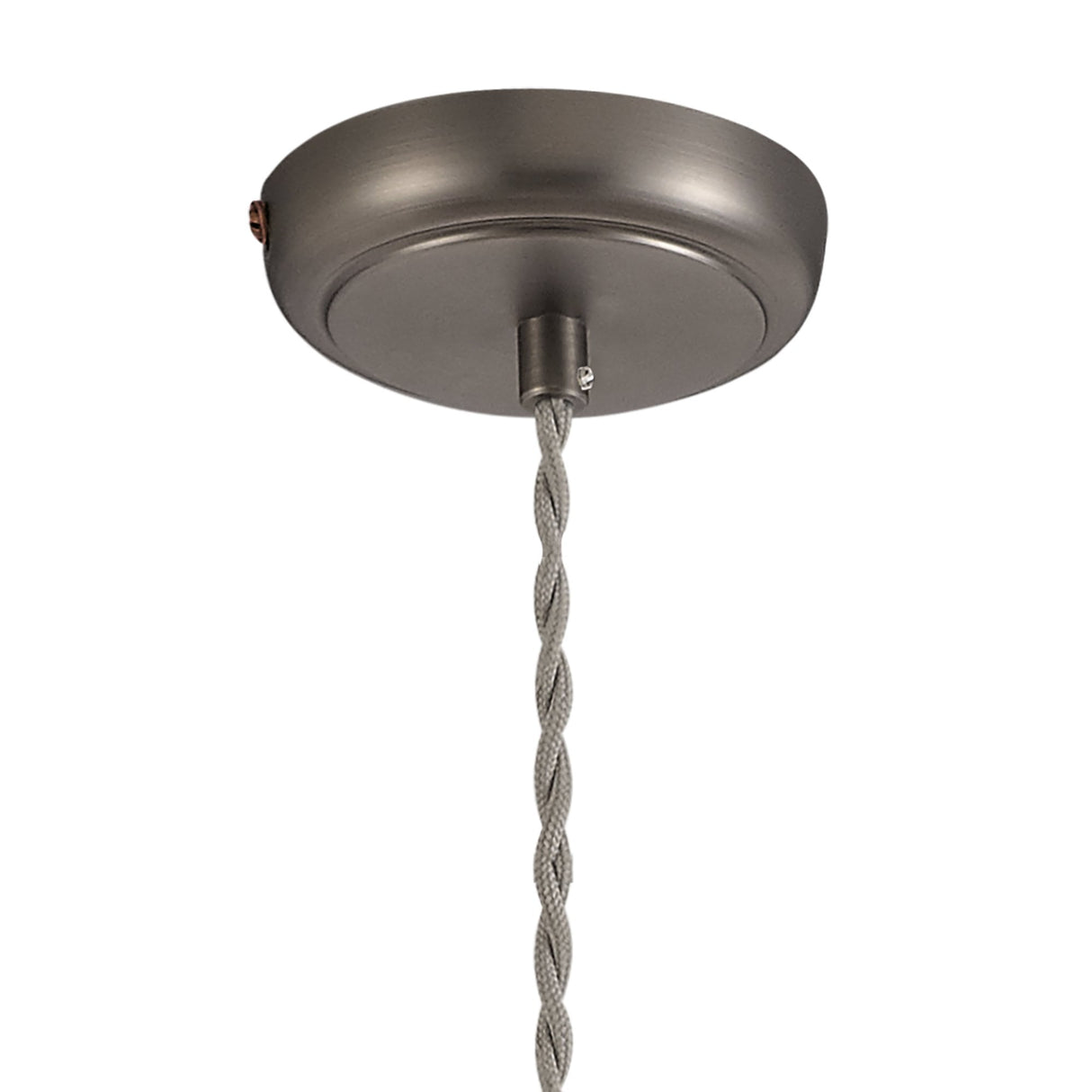 Vintage Industrial Pendant Lamp - Antique Silver & Copper Finish, E27 Fitting