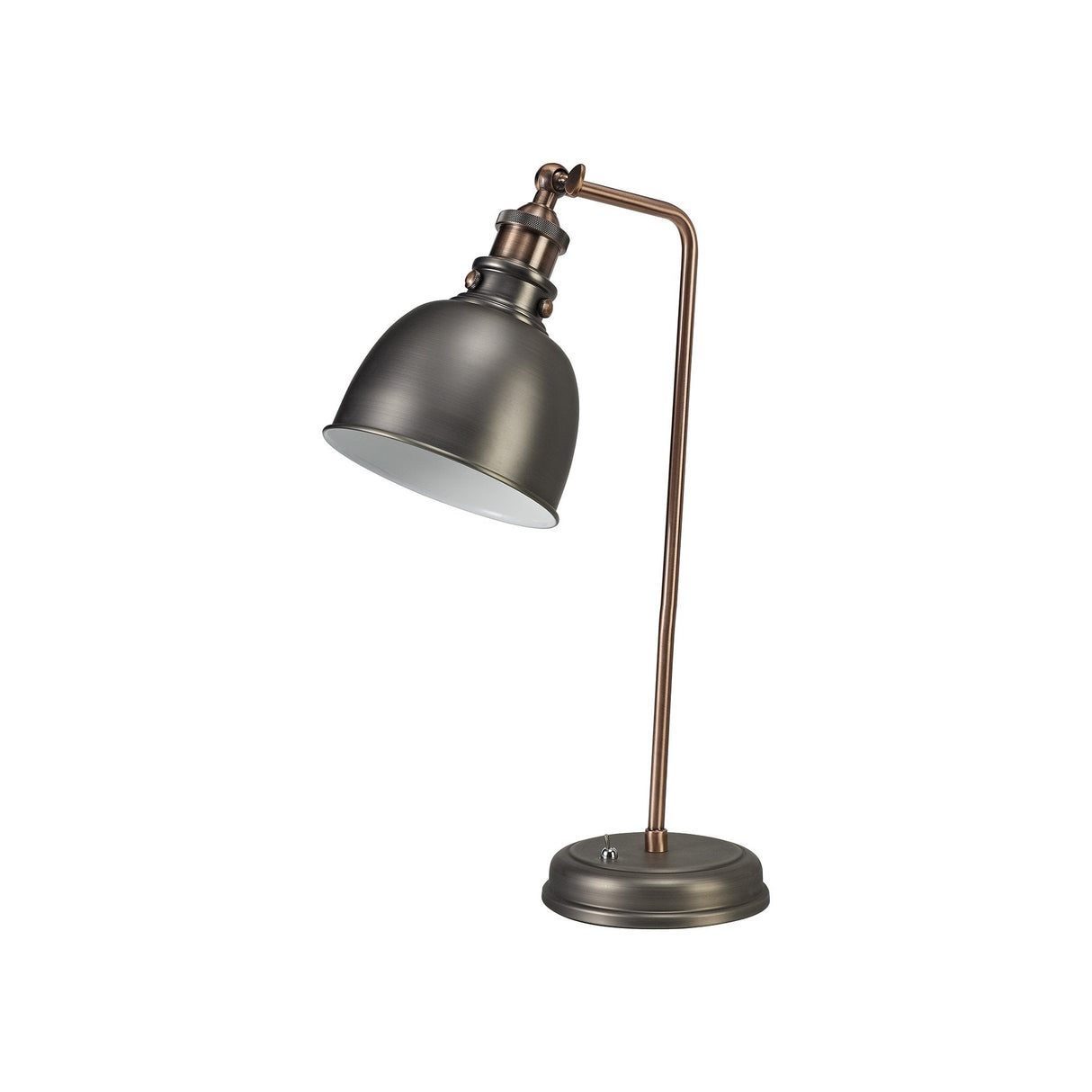 Vintage Adjustable Table Lamp with Dual-Tone Finish