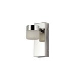 Polished Chrome Adjustable Wall Lamp, 5W Integrated LED, Natural White 4000K, IP44, 3-Year Warranty
