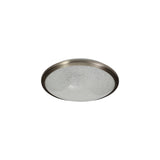 Satin Nickel LED Ceiling Light, Crystalline Shade, 12W, 3000K, IP44, 3-Year Warranty