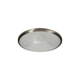 Stylish Satin Nickel and Crystalline LED Ceiling Light, 18W, IP44, 3000K, with 3-Year Warranty