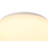 Elegant 18W LED Ceiling Light with Frosted Glass - Warm White 3000K, IP44