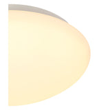 Elegant 18W LED Ceiling Light with Frosted Glass - Warm White 3000K, IP44