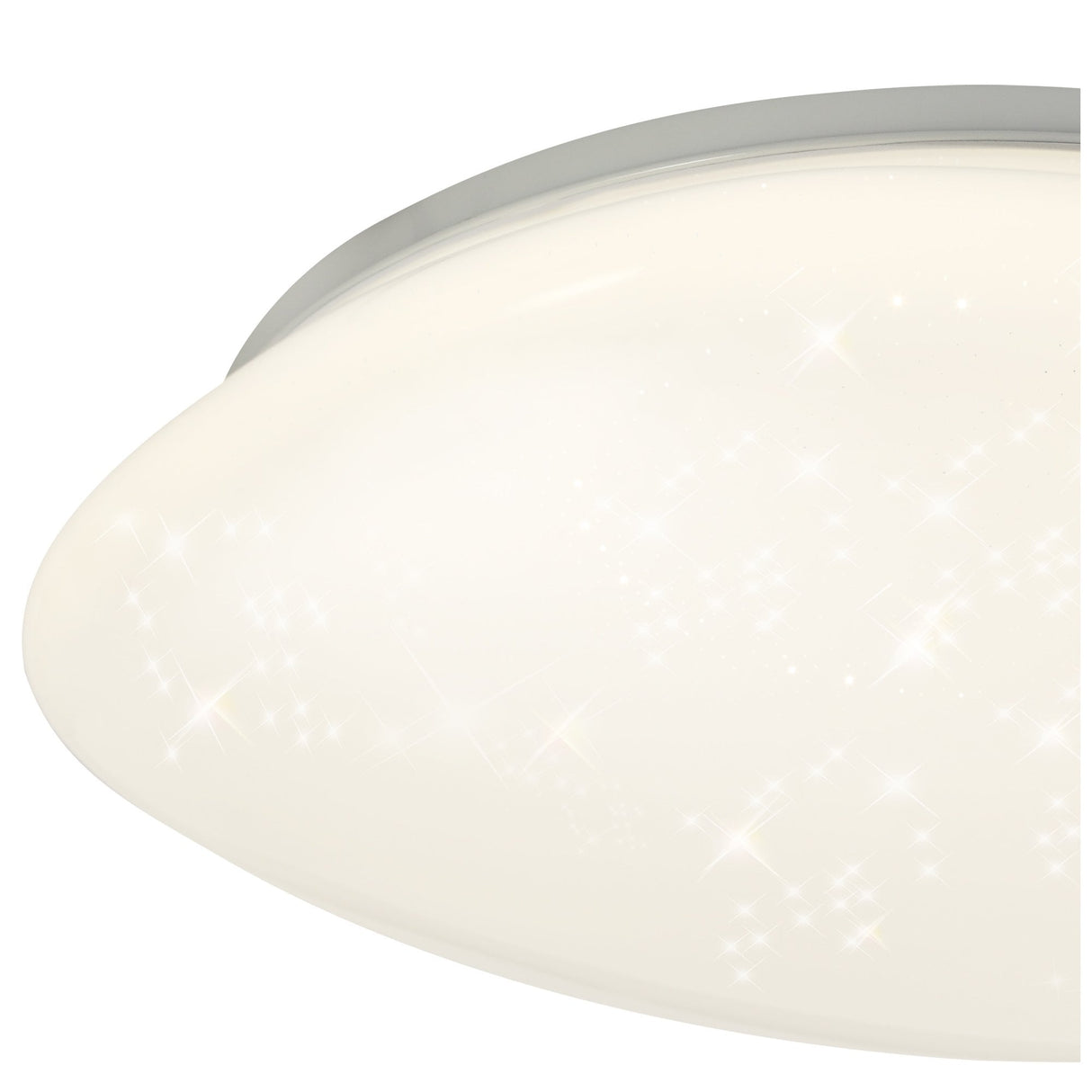 Modern White Acrylic LED Ceiling Light, 24W, 4000K, 1614lm, IP44, 3-Year Warranty
