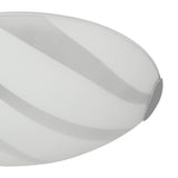 Modern Polished Chrome LED Ceiling Light, 30cm, 12W, 3000K Warm White, with Frosted Shade, 3-Year Warranty