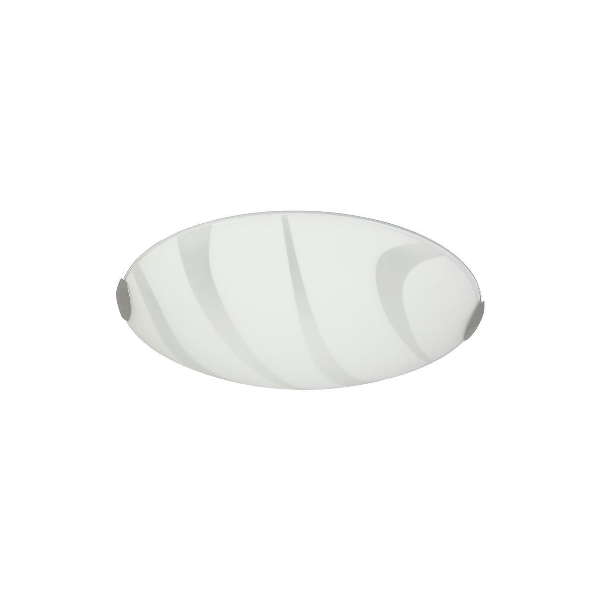 Polished Chrome Ceiling Light, 405mm, 24W LED, Warm 3000K, Frosted Finish, 3-Year Warranty