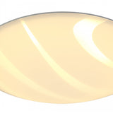 Polished Chrome Ceiling Light, 405mm, 24W LED, Warm 3000K, Frosted Finish, 3-Year Warranty