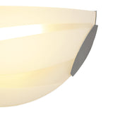Polished Chrome & Frosted Wall Lamp, LED 12W, Warm White 3000K, 780 Lumens, 3-Year Warranty