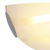 Polished Chrome & Frosted Wall Lamp, LED 12W, Warm White 3000K, 780 Lumens, 3-Year Warranty