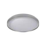 Modern 48cm Ceiling Light, 36W LED with 3-Step Dimming, Warm White 3000K, IP44 Rated, Silver/White Finish, 3-Year Warranty