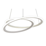 Elegant Matt White LED Pendant Light, 40W, 4000K, 3-Step Dimming, 3-Year Warranty