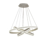 Contemporary 3-Tier LED Pendant Light, 4000K, 5470 Lumens, Matt White, Dimmable, 3-Year Warranty