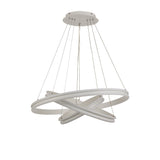 Contemporary 3-Tier LED Pendant Light, 4000K, 5470 Lumens, Matt White, Dimmable, 3-Year Warranty