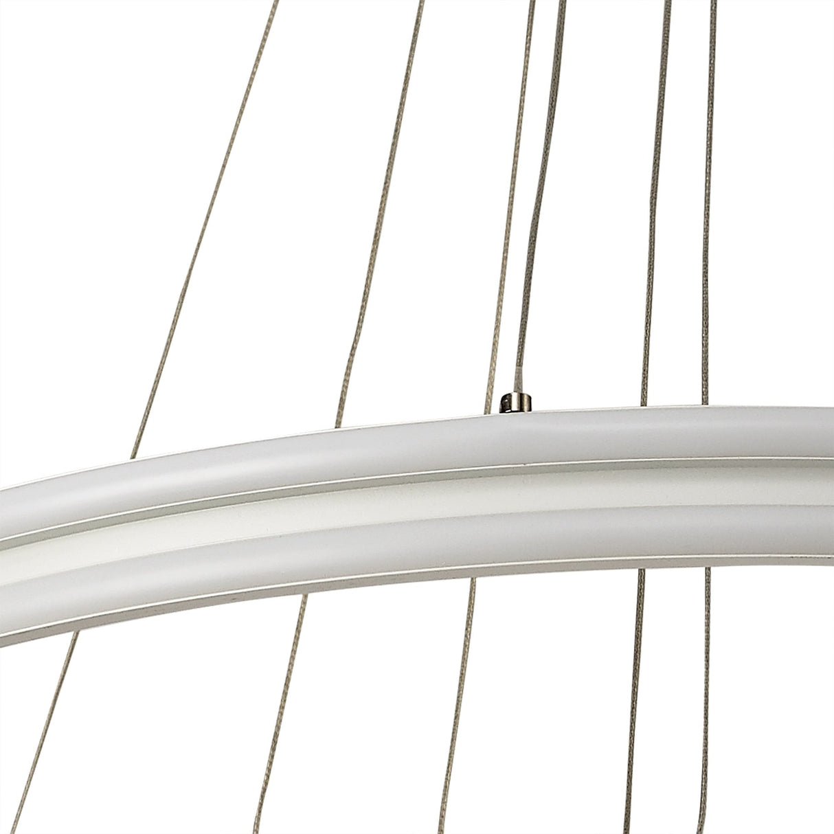 Contemporary 3-Tier LED Pendant Light, 4000K, 5470 Lumens, Matt White, Dimmable, 3-Year Warranty