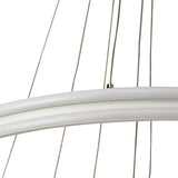 Contemporary 3-Tier LED Pendant Light, 4000K, 5470 Lumens, Matt White, Dimmable, 3-Year Warranty