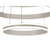 Contemporary 3-Tier LED Pendant Light, 4000K, 5470 Lumens, Matt White, Dimmable, 3-Year Warranty