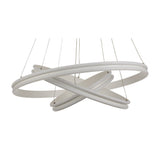 Contemporary 3-Tier LED Pendant Light, 4000K, 5470 Lumens, Matt White, Dimmable, 3-Year Warranty