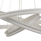 Contemporary 3-Tier LED Pendant Light, 4000K, 5470 Lumens, Matt White, Dimmable, 3-Year Warranty