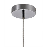 Sleek Chrome Pendant Light with Clear Glass Shade - E27 Fitting