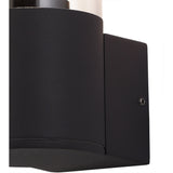 Modern Anthracite Wall Lamp with Clear Shade, E27, 20W Max, IP54, 2-Year Warranty