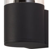 Modern Anthracite Wall Lamp with Clear Shade, E27, 20W Max, IP54, 2-Year Warranty