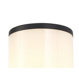Modern Anthracite Wall Lamp with Opal Shade, E27 Compatible, IP54, 2-Year Warranty