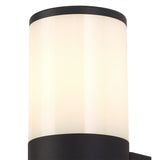 Modern Anthracite Wall Lamp with Opal Shade, E27 Compatible, IP54, 2-Year Warranty
