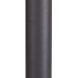 Anthracite 65cm Outdoor Post Light, Smoked Shade, E27 IP54, 2-Year Warranty
