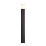Outdoor Modern Anthracite Post Lamp, 90cm, Smoked Glass, E27 Socket, IP54 Rating