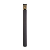 Outdoor Modern Anthracite Post Lamp, 90cm, Smoked Glass, E27 Socket, IP54 Rating