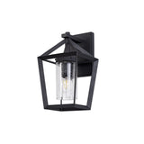 Anthracite Outdoor Wall Lamp with Clear Raindrop Glass, 1 x E27, IP54 Rating, 2-Year Warranty