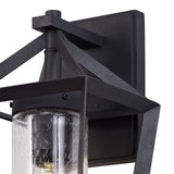 Anthracite Outdoor Wall Lamp with Clear Raindrop Glass, 1 x E27, IP54 Rating, 2-Year Warranty