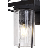 Anthracite Outdoor Wall Lamp with Clear Raindrop Glass, 1 x E27, IP54 Rating, 2-Year Warranty