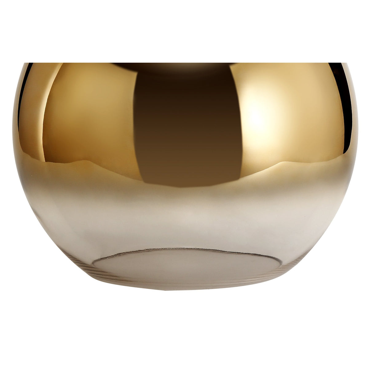 Elegant 30cm Brass and Clear Glass Globe Fixture