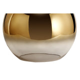 Elegant 30cm Brass and Clear Glass Globe Fixture