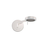 Contemporary Adjustable Wall Lamp with Integrated LED in Sand White Finish, 3-Year Warranty